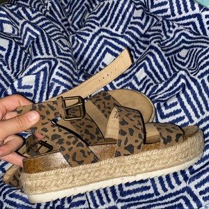 Wedge sandals size 7 target brand